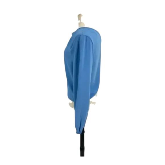 Open Edit Pleated Asymmetric Top Blue Size XS NWOT $59 MSRP - Picture 7 of 8